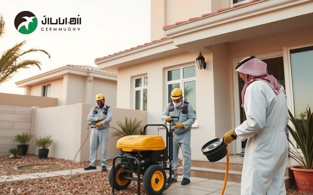 مكافحة الحشرات في أحياء الرياض
